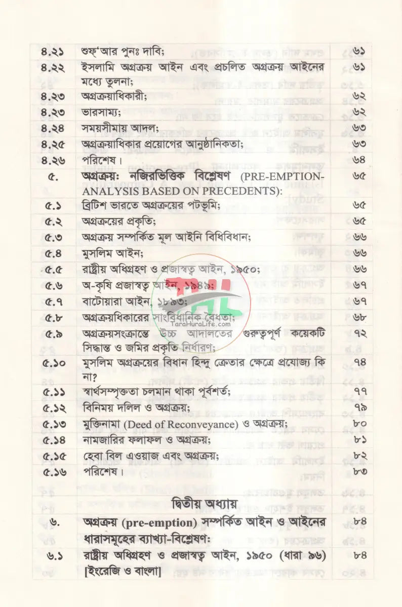 অগ্রক্রয় আইনের বিধান Law Books
