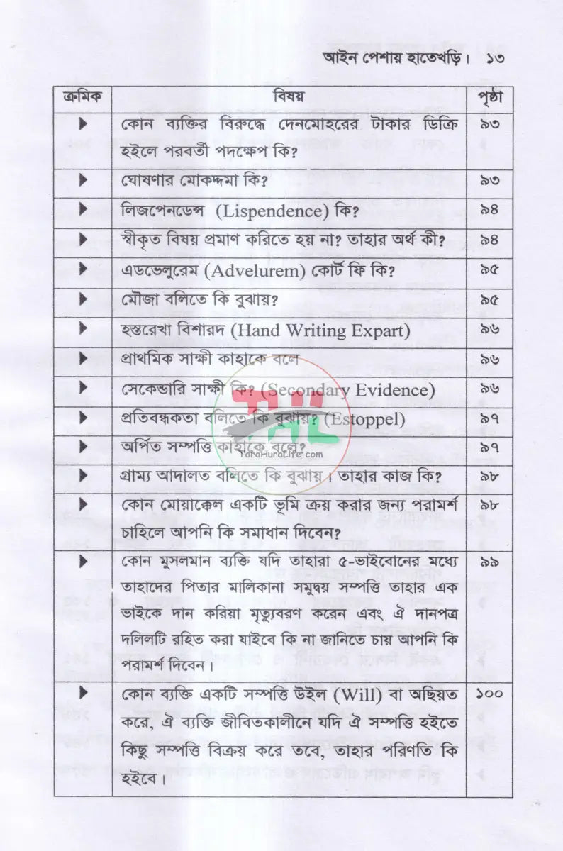 আইন পেশায় হাতেখড়ি Law Books