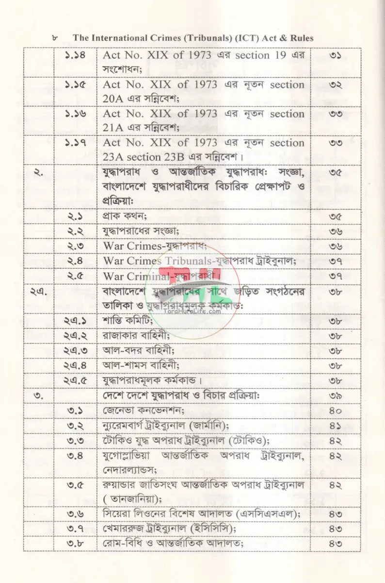 আন্তর্জাতিক অপরাধ (ট্রাইব্যুনাল) আইন ও বিধি এবং জুলাই গণহত্যা’র প্রামাণ্য চিত্র Law Books
