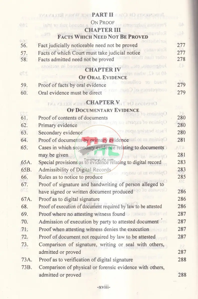 APPLICATION OF EVIDENCE IN DIFFERENT LAWS Law Books