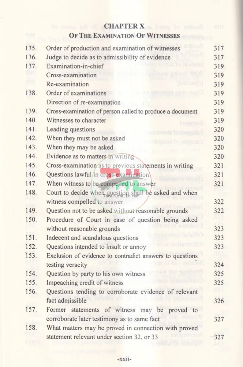 APPLICATION OF EVIDENCE IN DIFFERENT LAWS Law Books