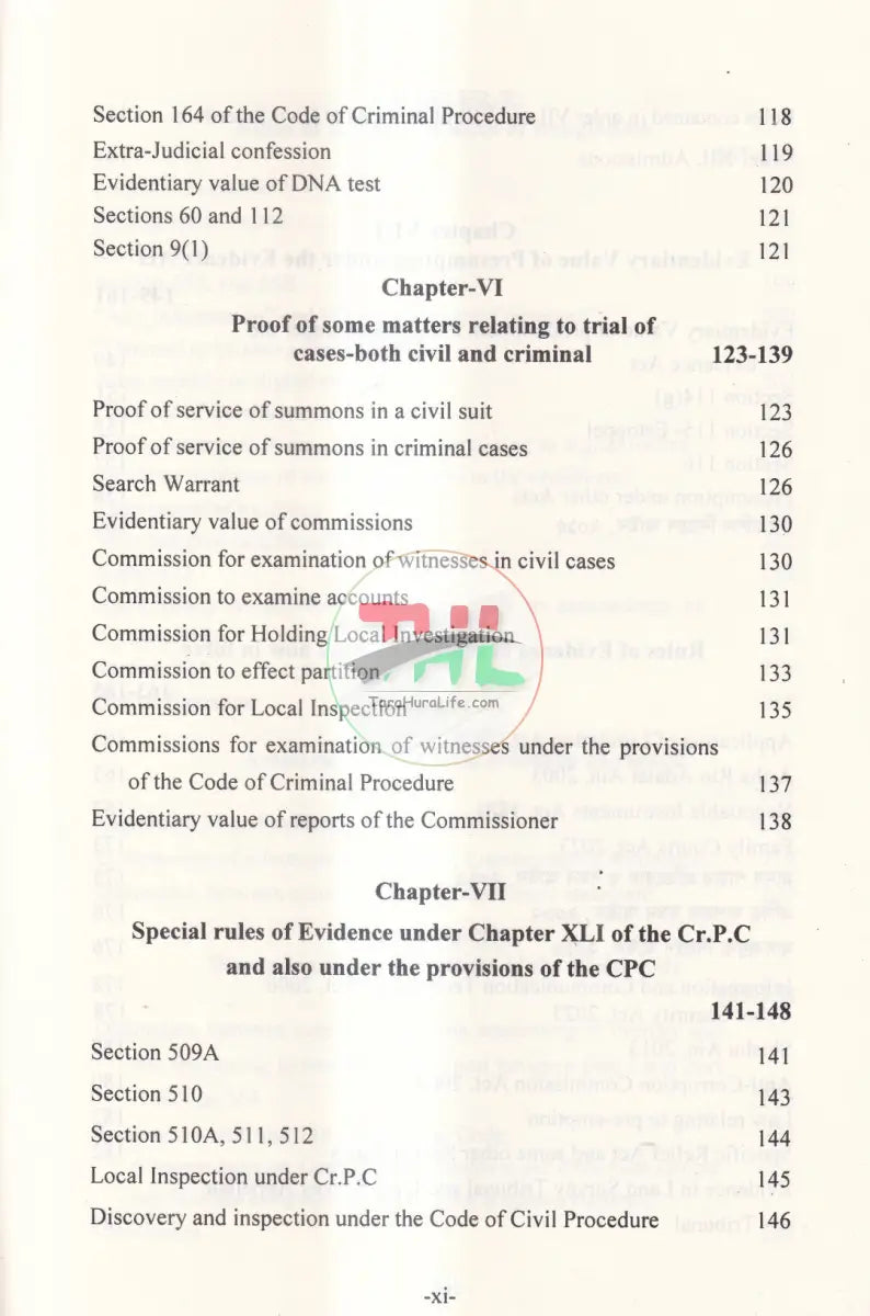 APPLICATION OF EVIDENCE IN DIFFERENT LAWS Law Books