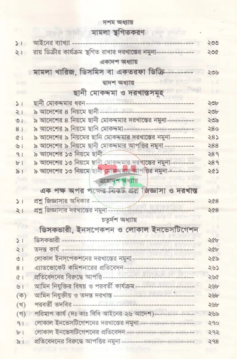 আরজি জবাব আপীল রীট রিভিশন দরখাস্তে নিয়ম কানুন ও মুসাবিদা Law Books