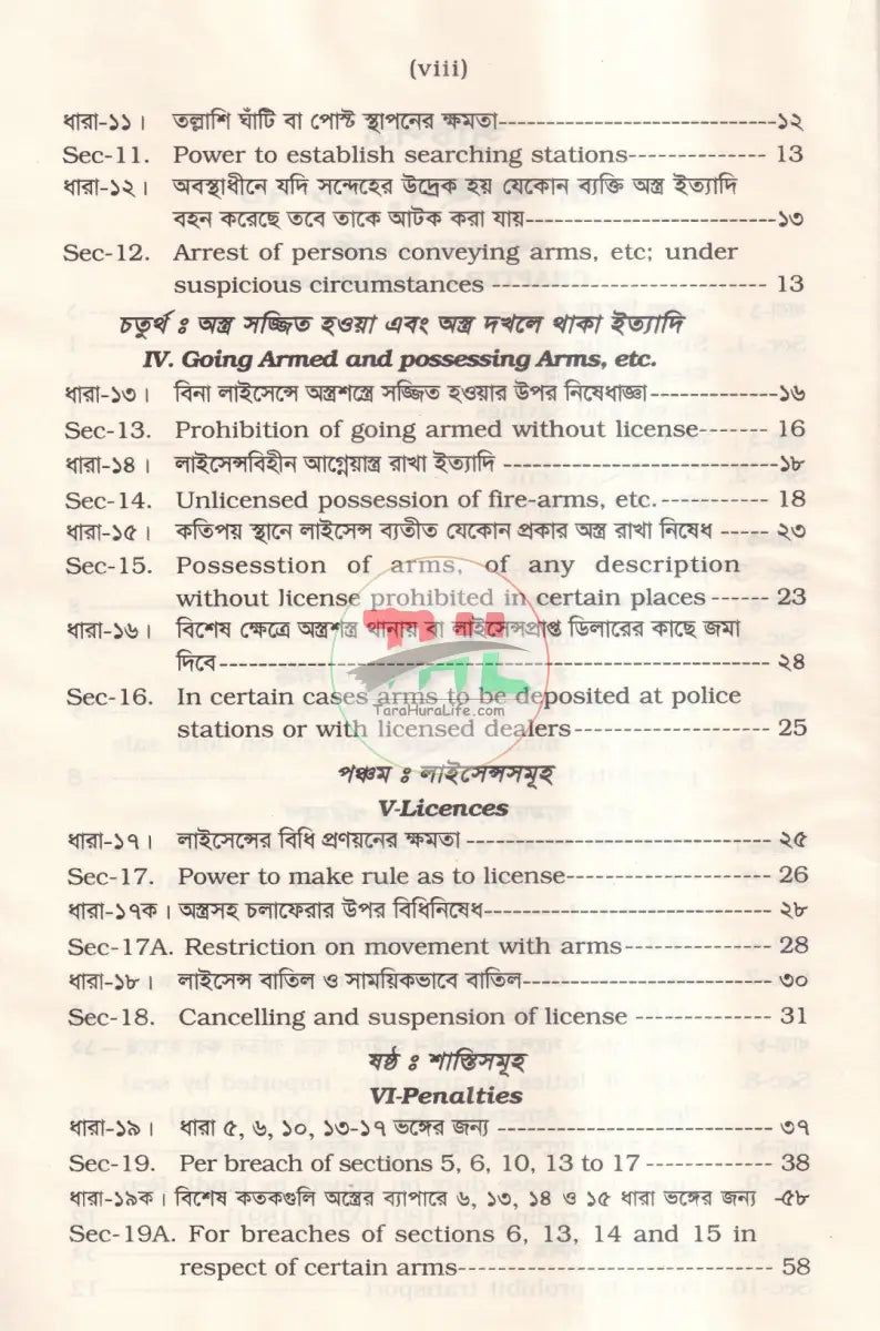 অস্ত্র ও বিস্ফোরক আইন ম্যানুয়াল Law Books
