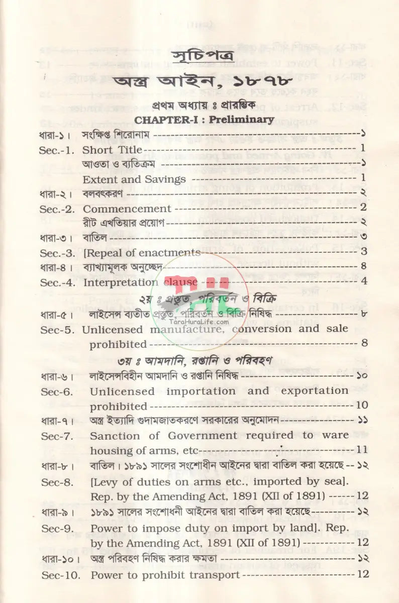 অস্ত্র ও বিস্ফোরক আইন ম্যানুয়াল Law Books