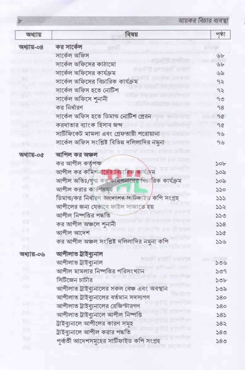 আয়কর বিচার ব্যবস্থা Law Books