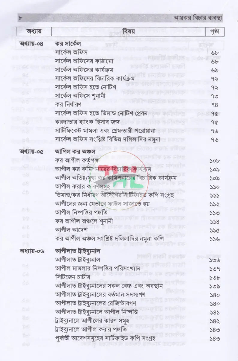 আয়কর বিচার ব্যবস্থা Law Books