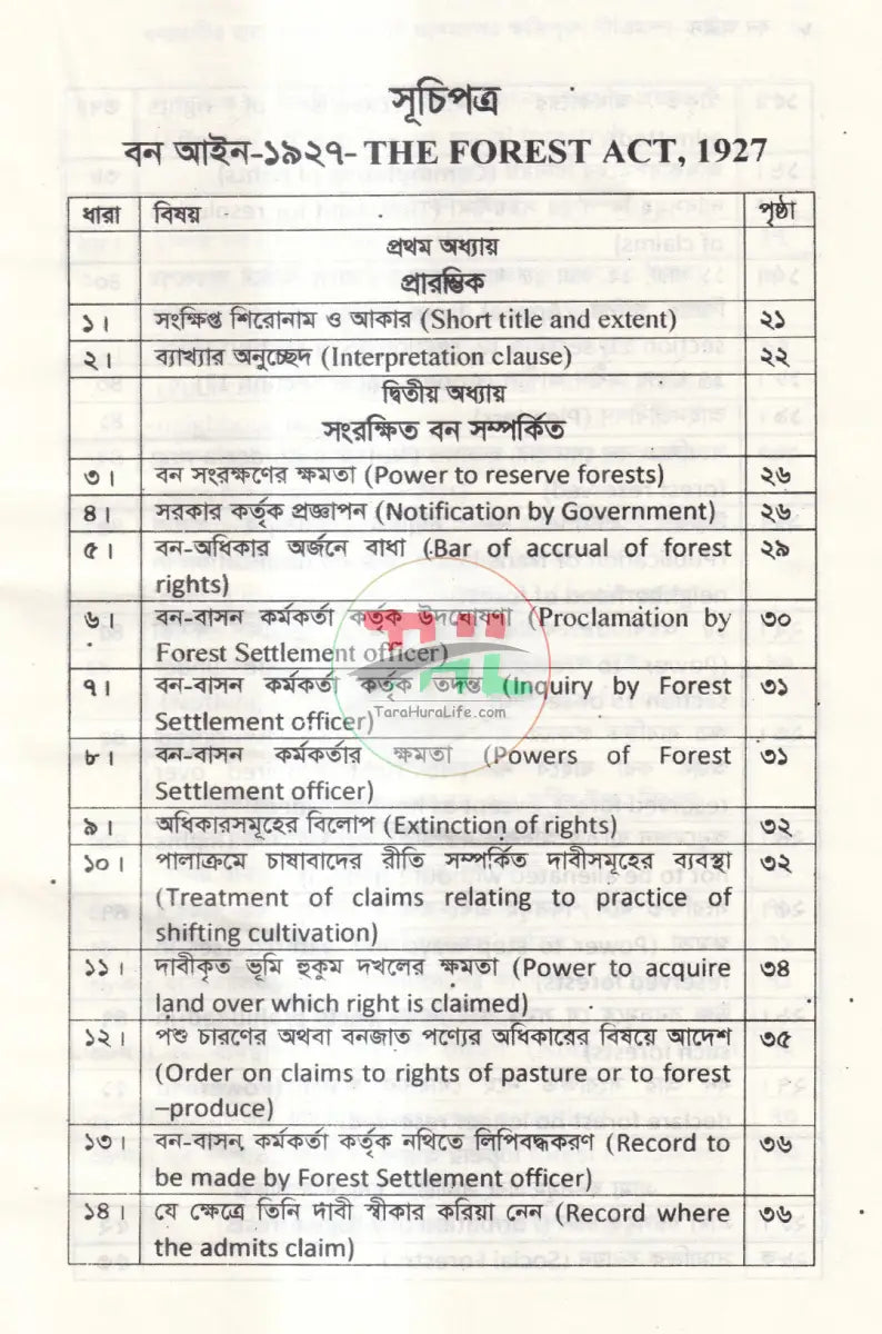 বন আইন Law Books