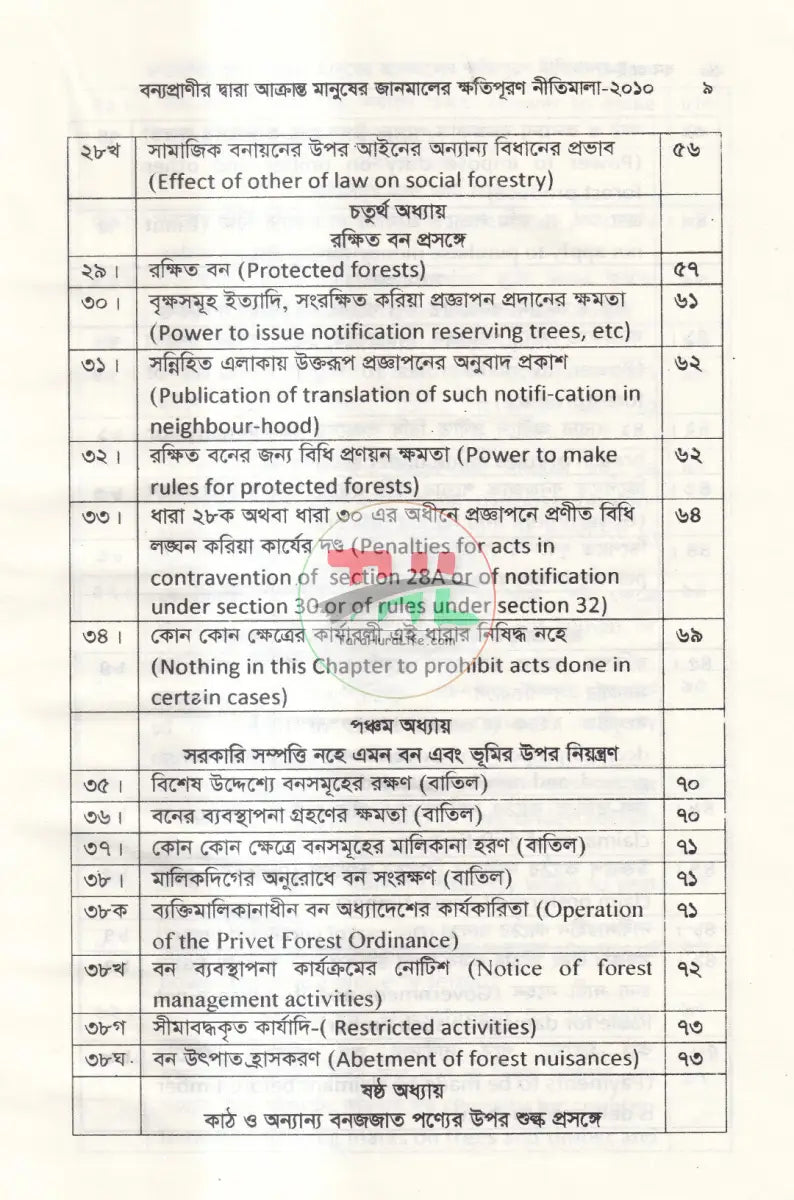 বন আইন Law Books