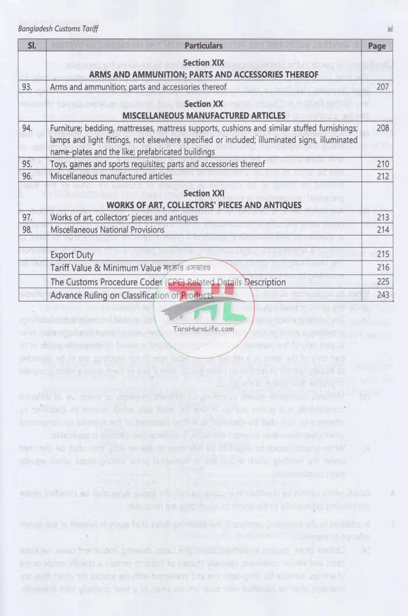Bangladesh Customs Tariff And solution Fiscal year: 2025 2026 Law Books