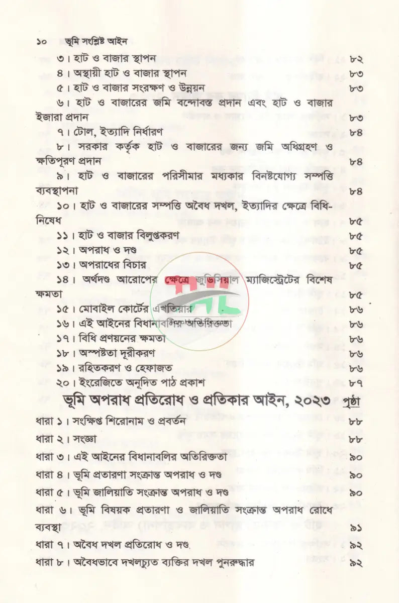 ভূমি সংশ্লিষ্ট আইন অফহোয়াইট পেপার Law Books