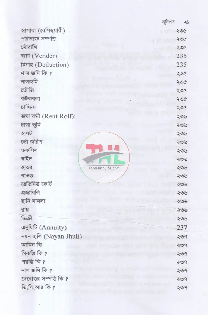 ভূমি সংশ্লিষ্ট আইন Law Books