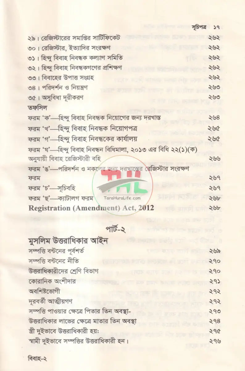 বিবাহ ও তালাক সম্পর্কিত আইন Law Books