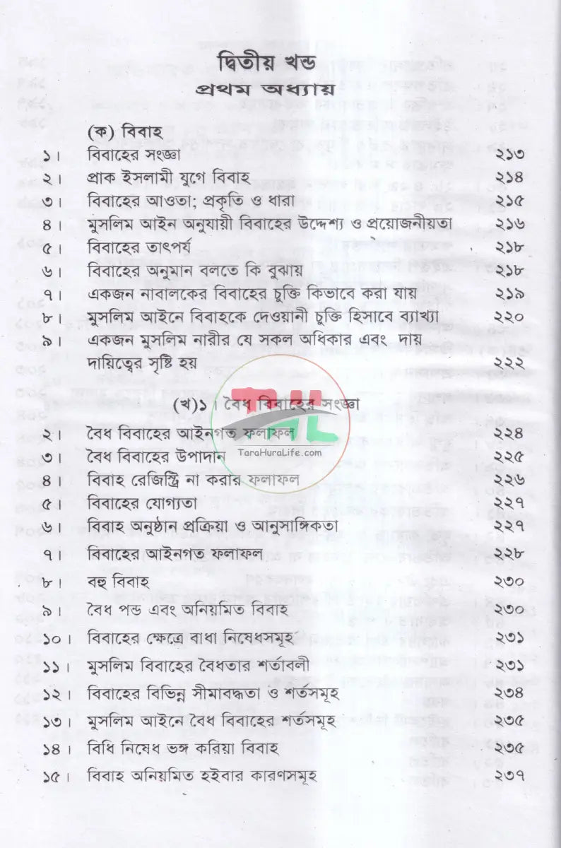 বিবাহ ও তালাক সম্পর্কিত আইন মুসলিম হিন্দু খৃষ্টান Law Books