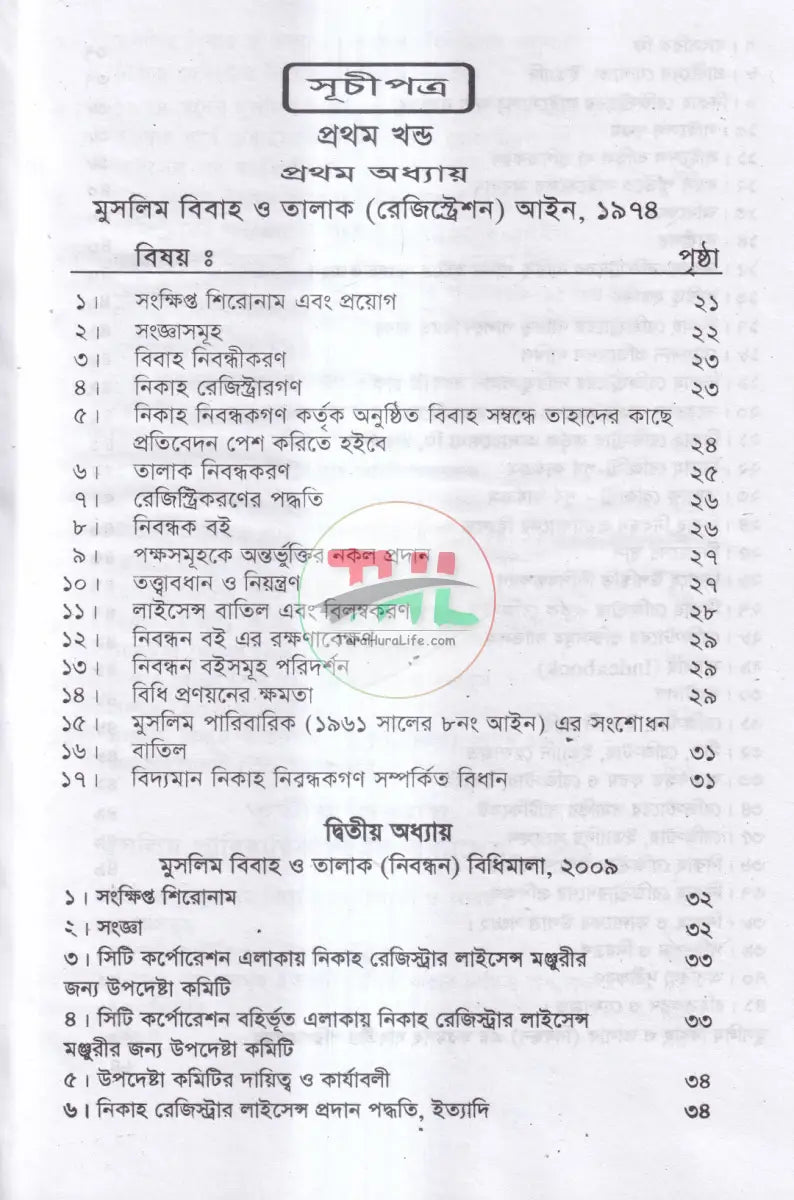 বিবাহ ও তালাক সম্পর্কিত আইন মুসলিম হিন্দু খৃষ্টান Law Books