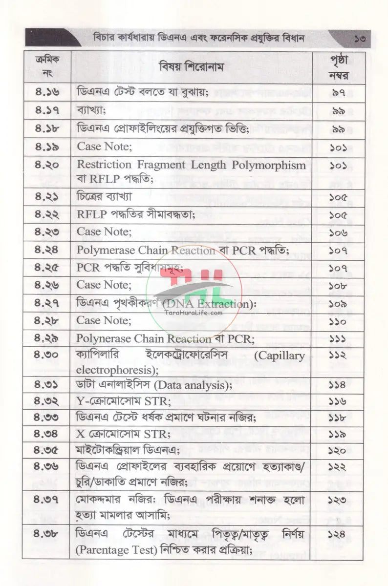 বিচার কার্যধারায় ডিএনএ এবং ফরেনসিক প্রযুক্তির বিধান Law Books