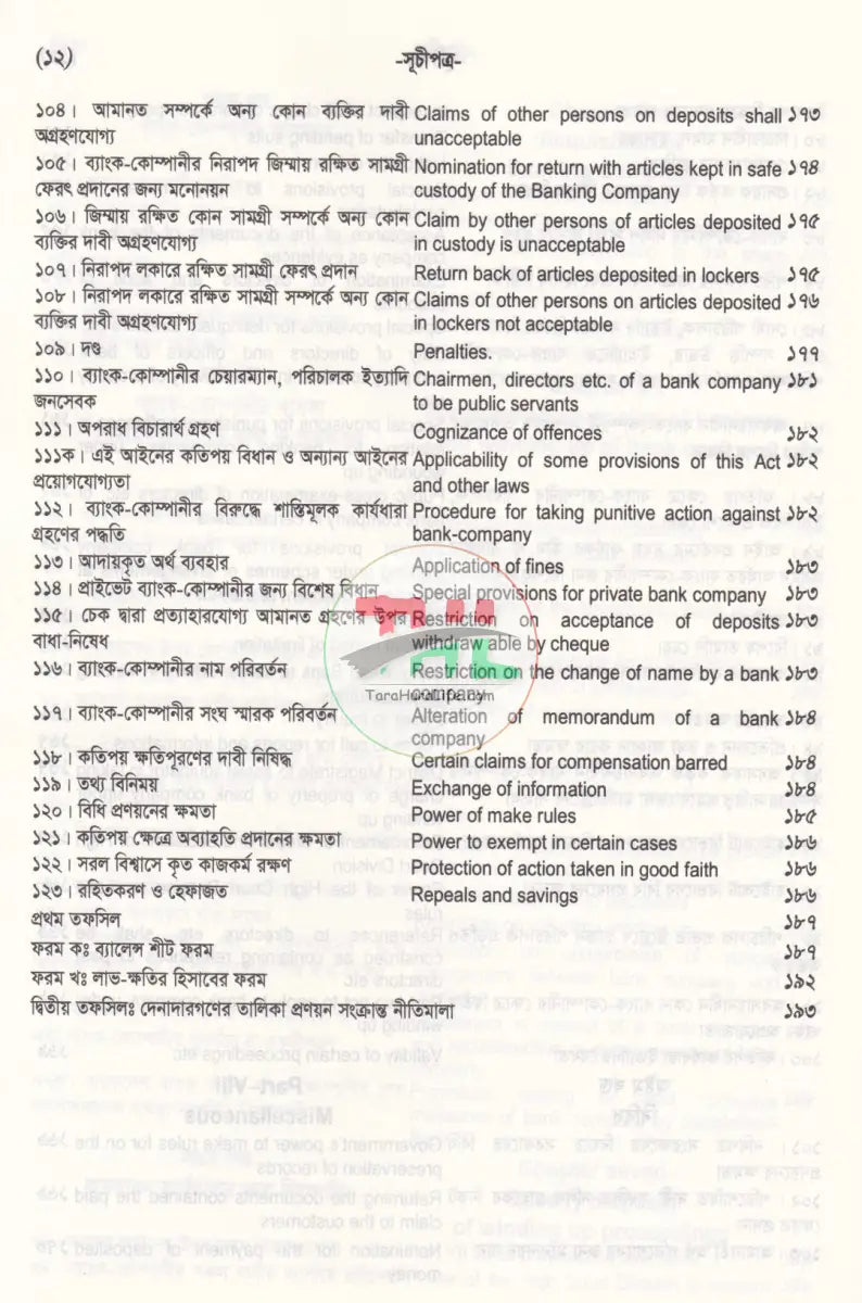 ব্যাংক কোম্পানী ও আর্থিক প্রতিষ্ঠান আইন সংহিতা Law Books