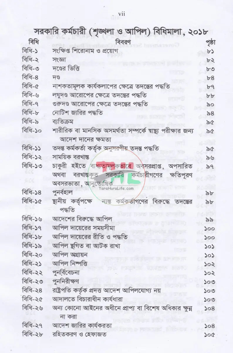 চাকরির বিধানাবলী Law Books