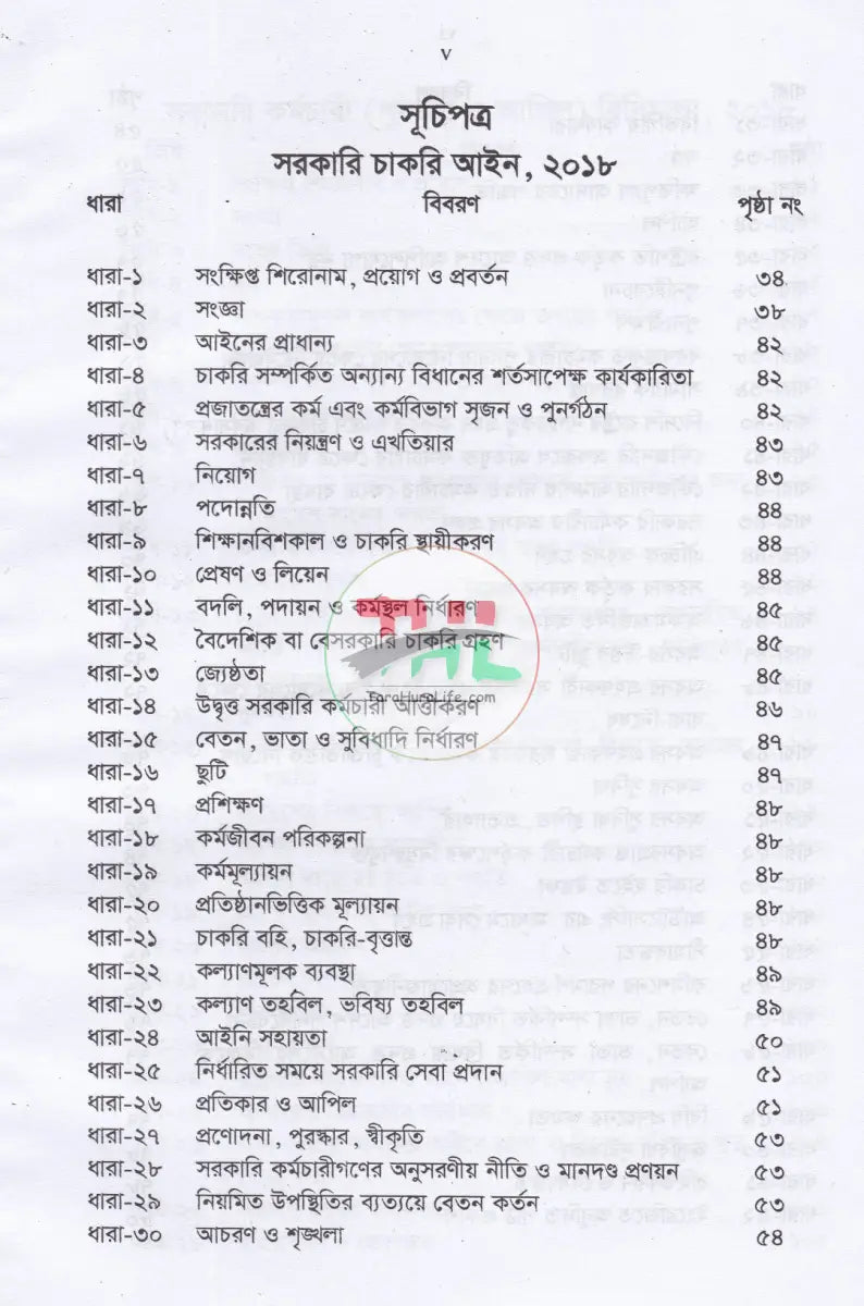 চাকরির বিধানাবলী Law Books