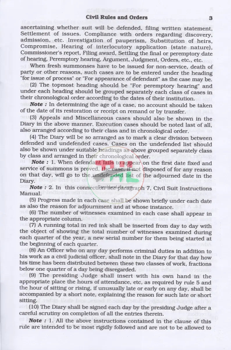 Commentary On CIVIL RULES AND ORDERS (Volume-I-II) Law Books