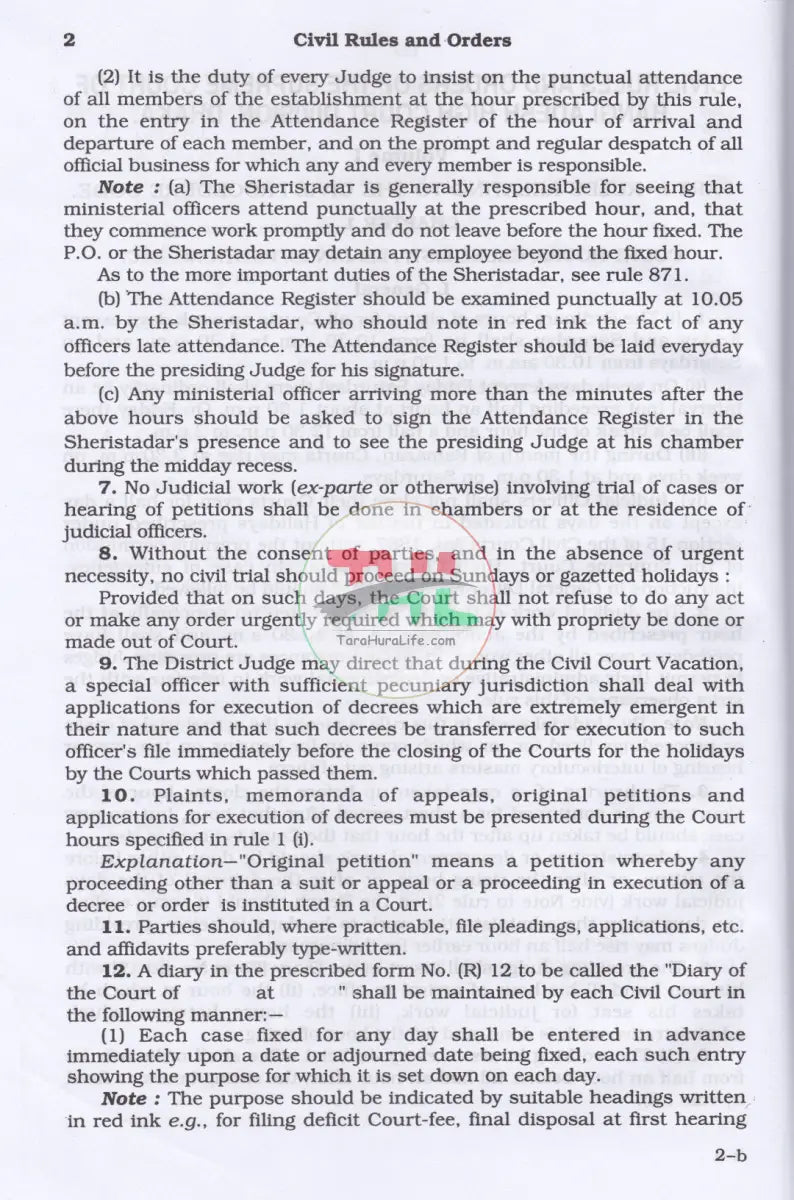 Commentary On CIVIL RULES AND ORDERS (Volume-I-II) Law Books