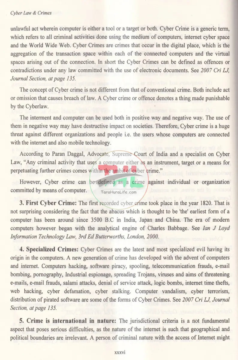 CYBER LAW & CRIMES Law Books
