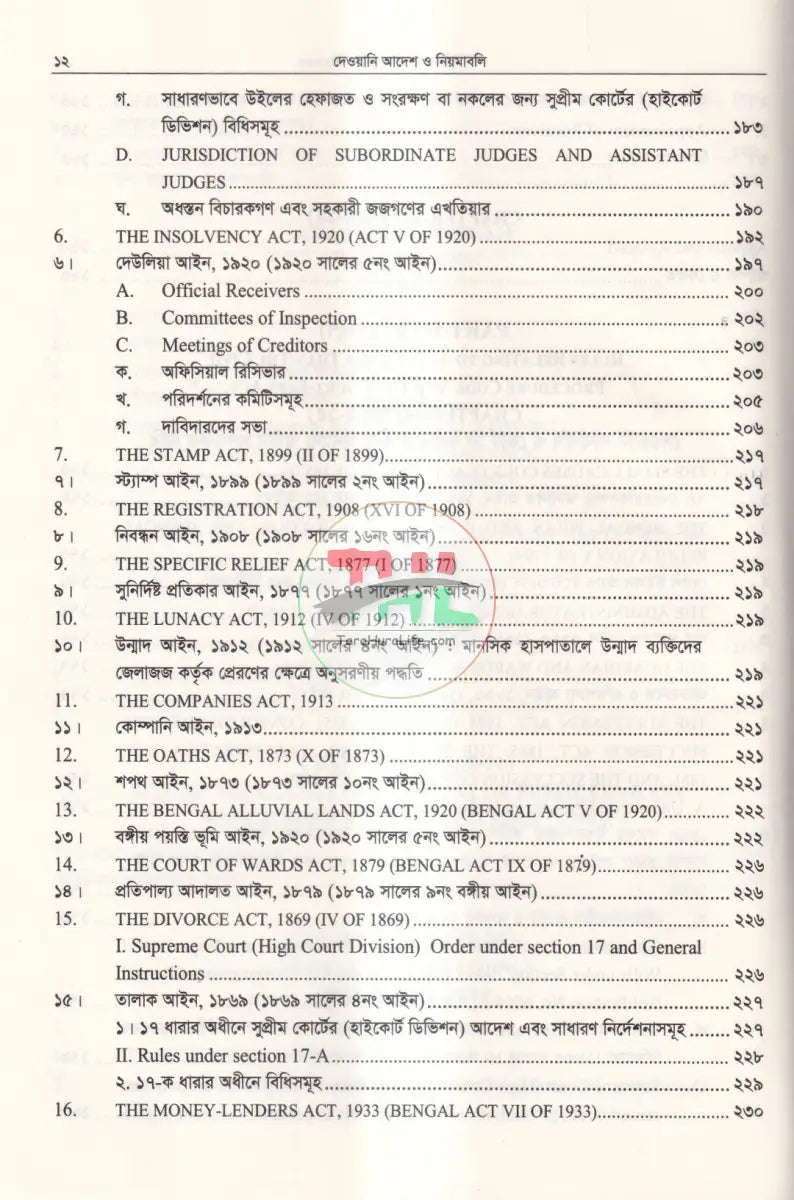 দেওয়ানি আদেশ ও নিয়মাবলি বাংলাদেশ সুপ্রীম কোর্ট হাইকোর্ট ডিভিশন Law Books