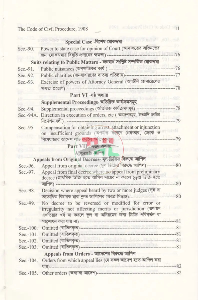 দেওয়ানি কার্যবিধি ১৯০৮ Law Books