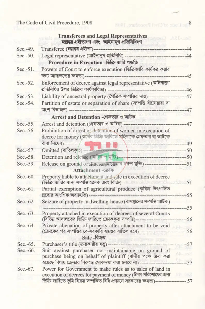 দেওয়ানি কার্যবিধি ১৯০৮ Law Books
