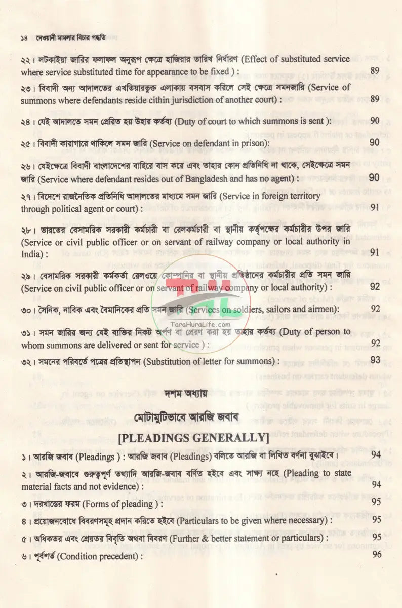 দেওয়ানী মামলার বিচার পদ্ধতি Law Books
