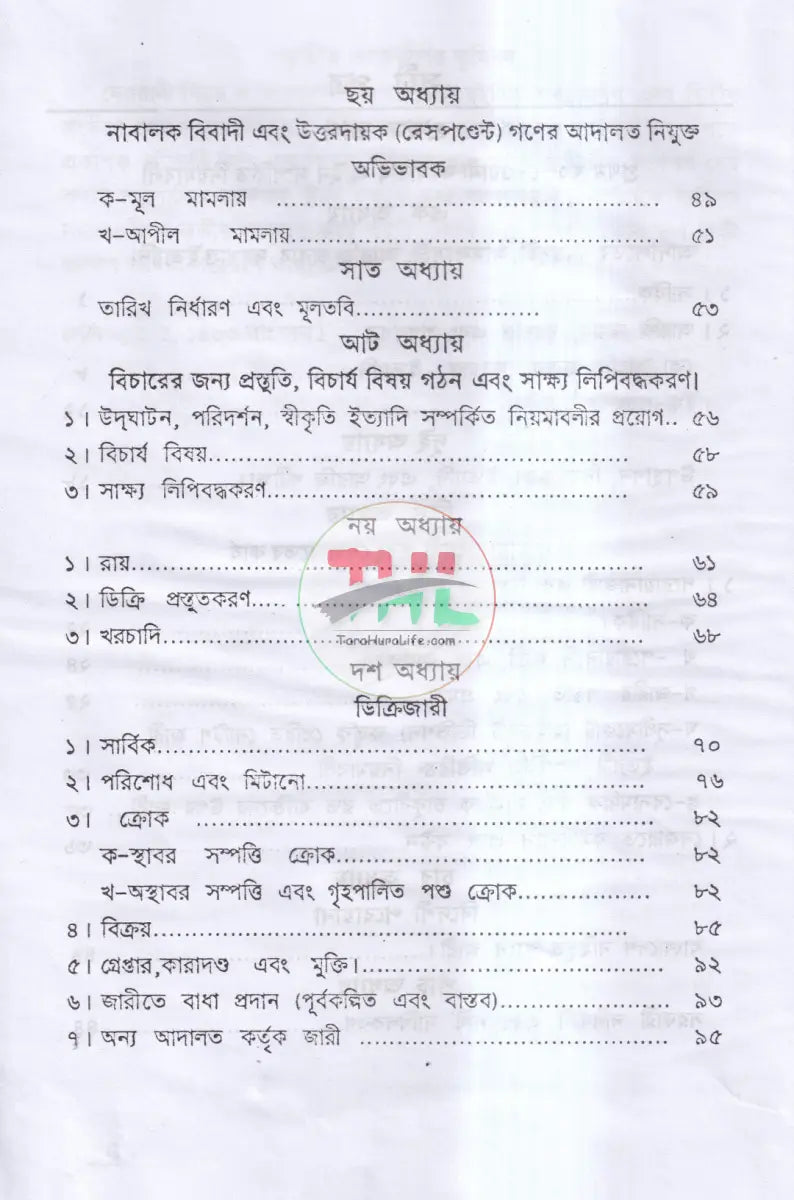 দেওয়ানী নিয়ম ও আদেশাবলী (সি. আর. এন্ড ও) প্রথম খন্ড Law Books