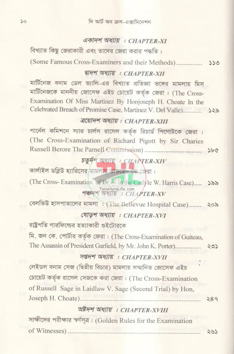 দি আর্ট অব ক্রস এক্সামিনেশন Law Books