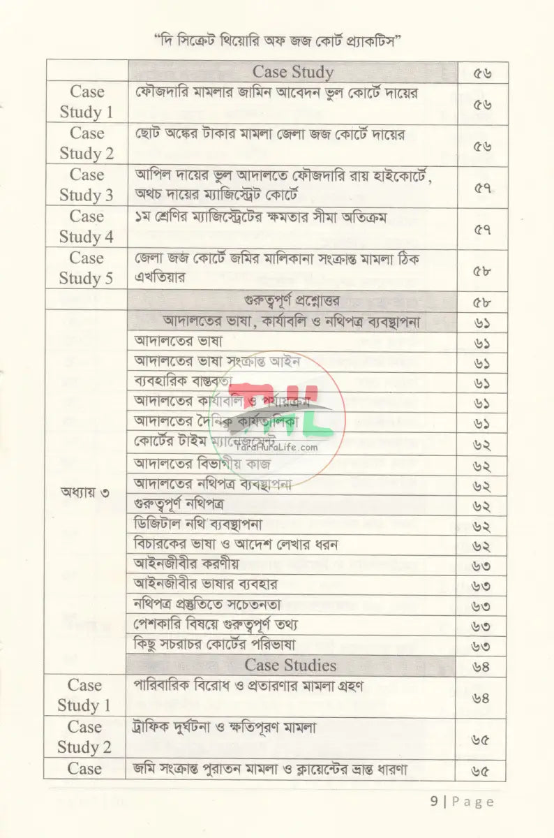 দি সিক্রেট থিয়োরি অফ জজ কোর্ট প্র্যাকটিস ক্রিমিনাল এন্ড সিভিল Law Books