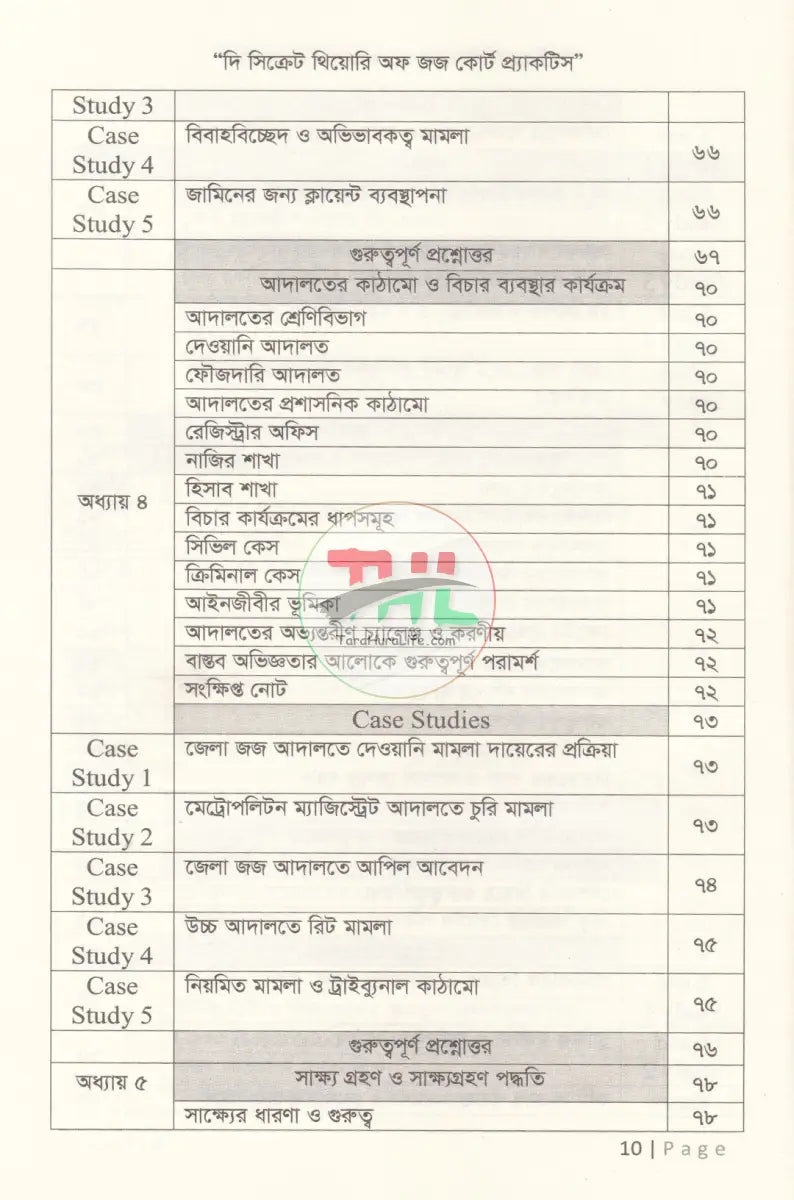 দি সিক্রেট থিয়োরি অফ জজ কোর্ট প্র্যাকটিস ক্রিমিনাল এন্ড সিভিল Law Books