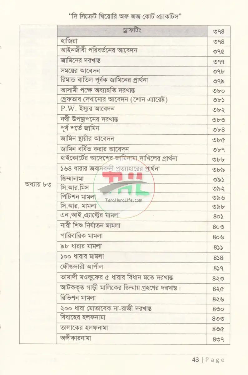 দি সিক্রেট থিয়োরি অফ জজ কোর্ট প্র্যাকটিস ক্রিমিনাল এন্ড সিভিল Law Books