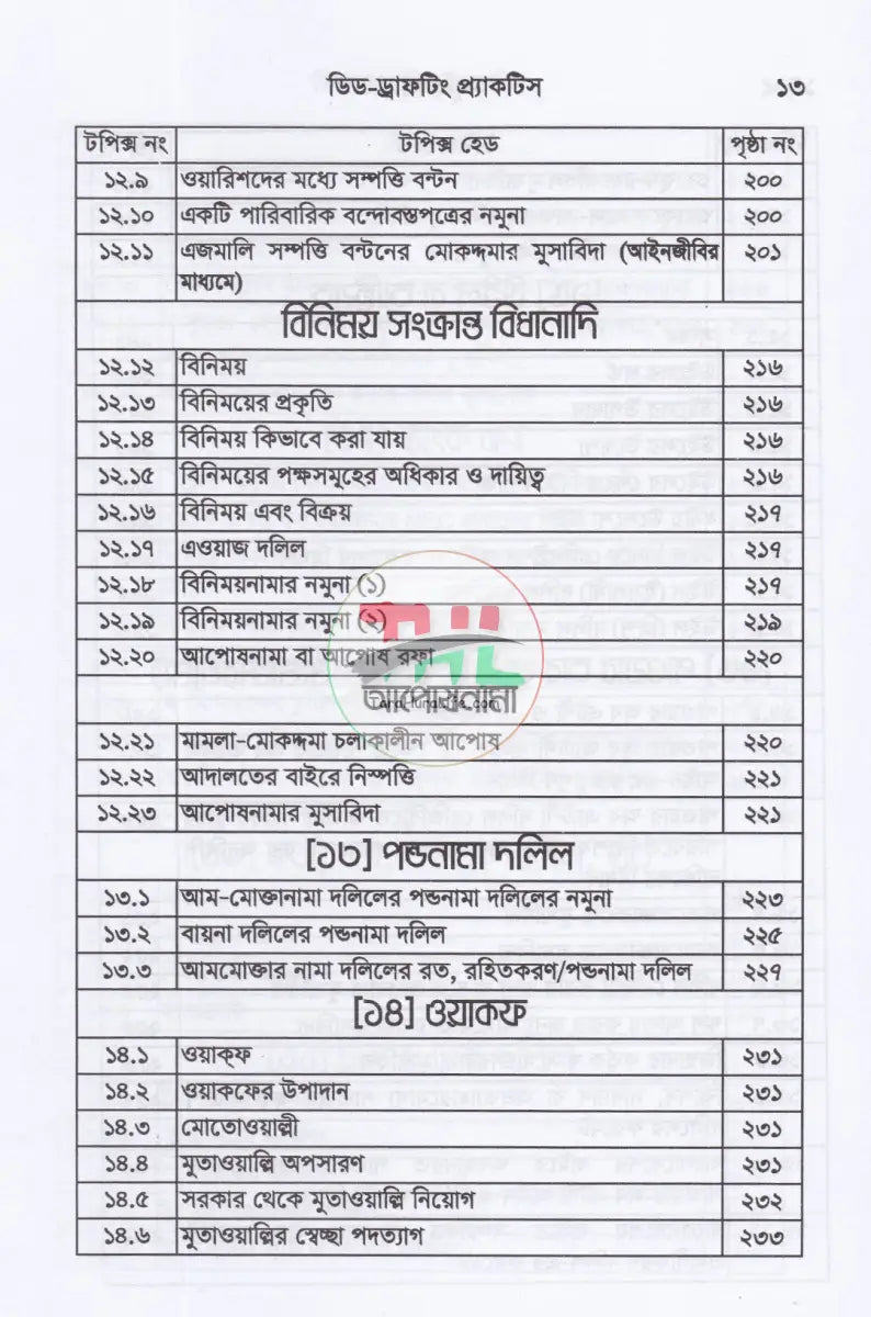 ডিড রাইটিং প্র্যাকটিস Law Books