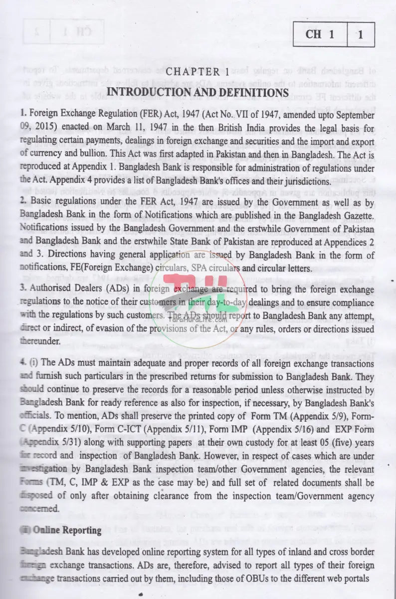 DUIDELINES FOR FOREING EXCHANGE TRANSACTIONS Law Books