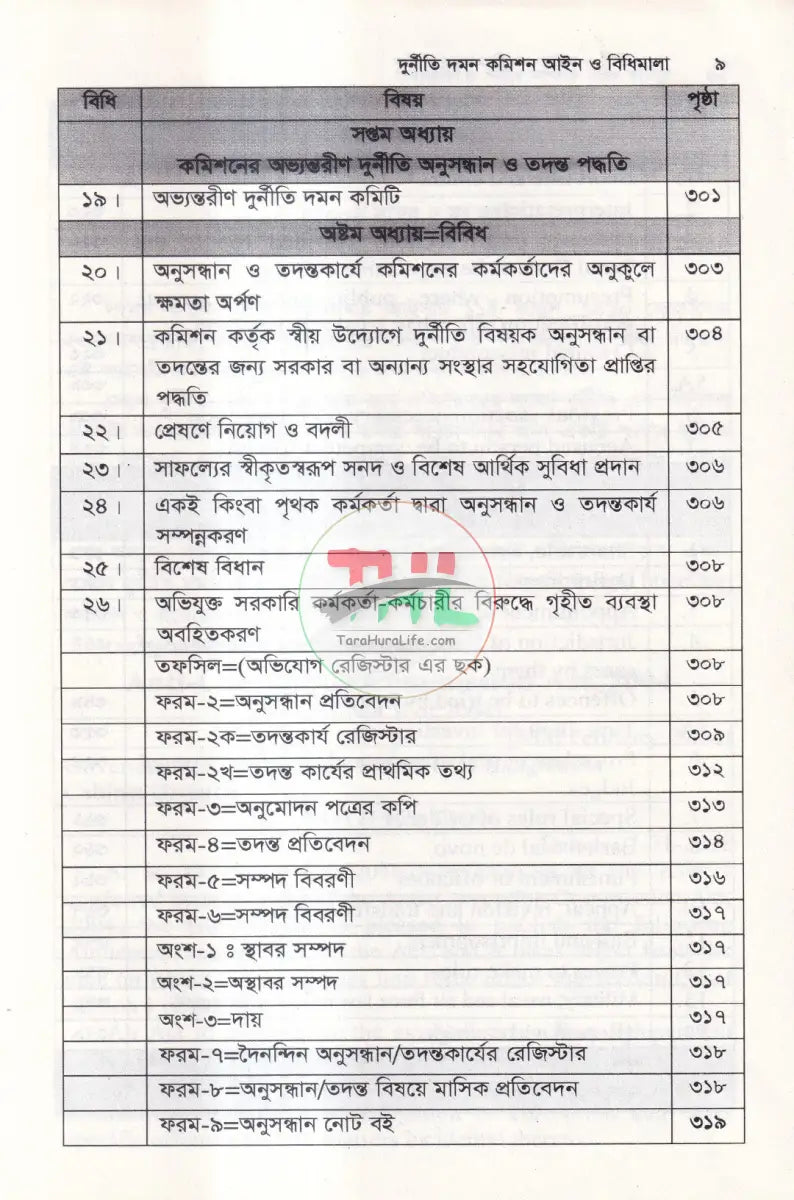দুর্নীতি দমন কমিশন আইন ও বিধিমালা Law Books