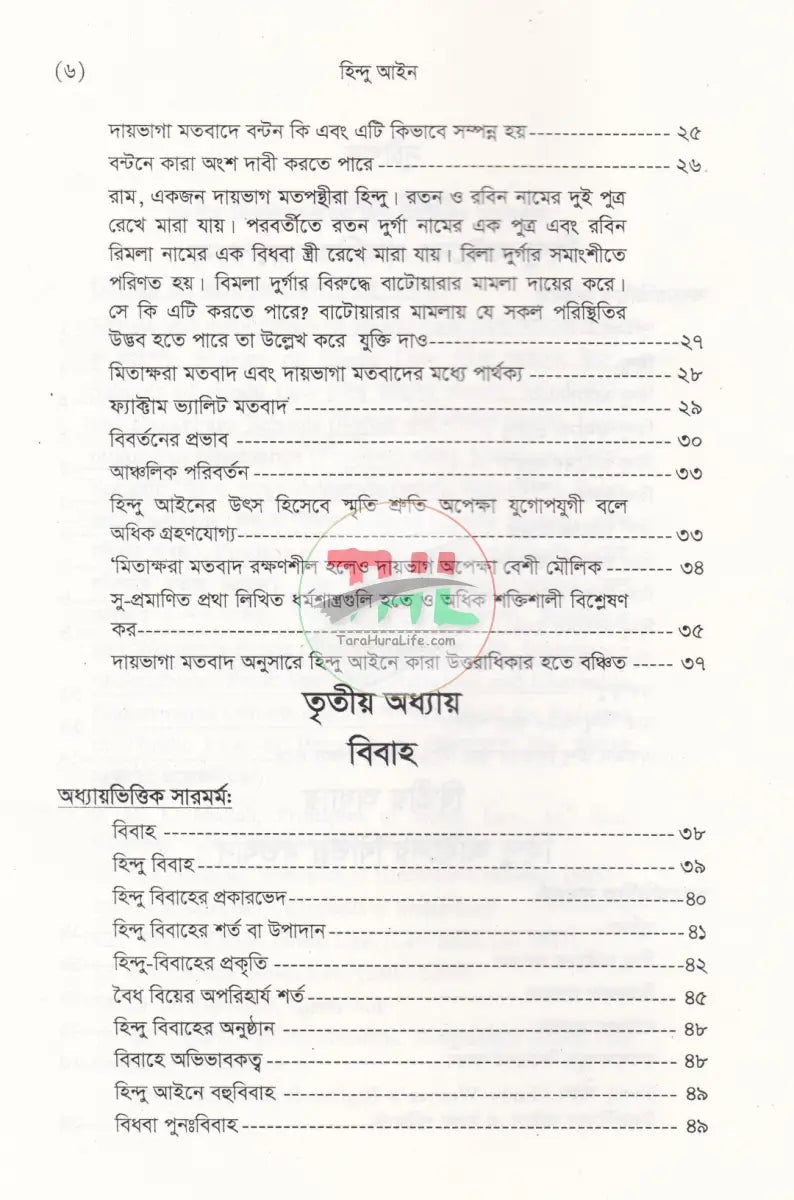 হিন্দু আইন (হিন্দু আইনের বিধিবদ্ধ ও পারিবারিক আইনসহ) Law Books