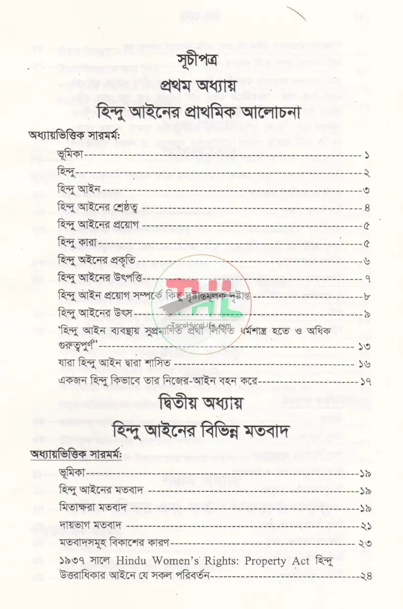 হিন্দু আইন (হিন্দু আইনের বিধিবদ্ধ ও পারিবারিক আইনসহ) Law Books
