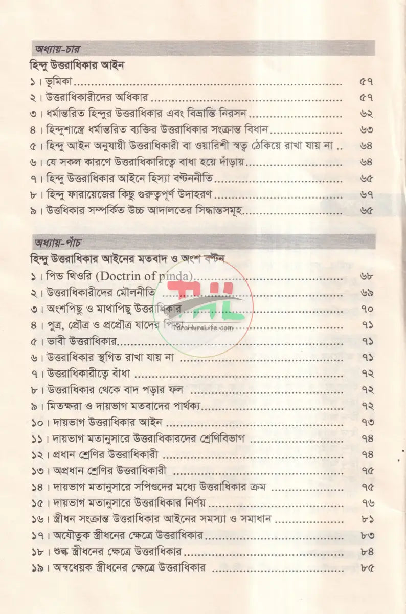 হিন্দু আইন ও উত্তরাধিকার Law Books