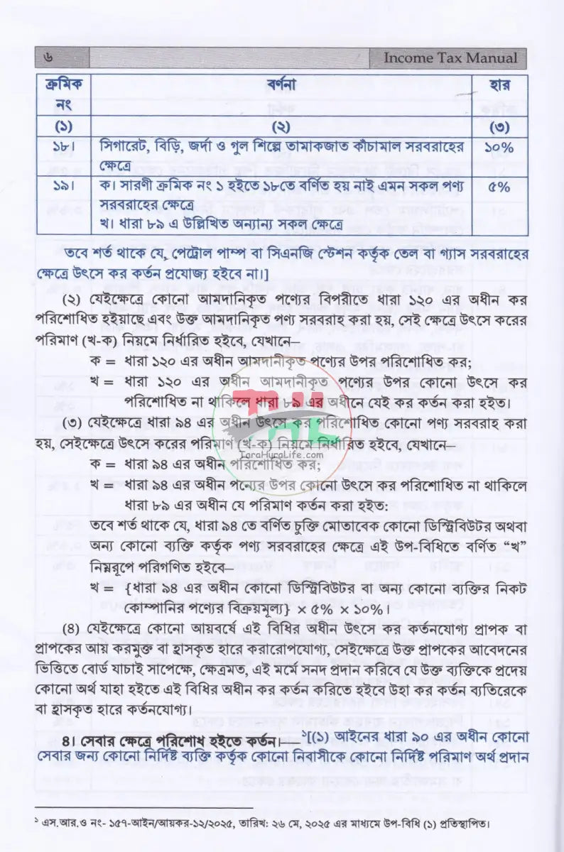 INCOME TAX MANUAL PART I & PART II আয়কর আইন ২০২৩ এবং উৎসে কর বিধিমালা ২০২৪ (ইংরেজি অনুবাদসহ) Law Books