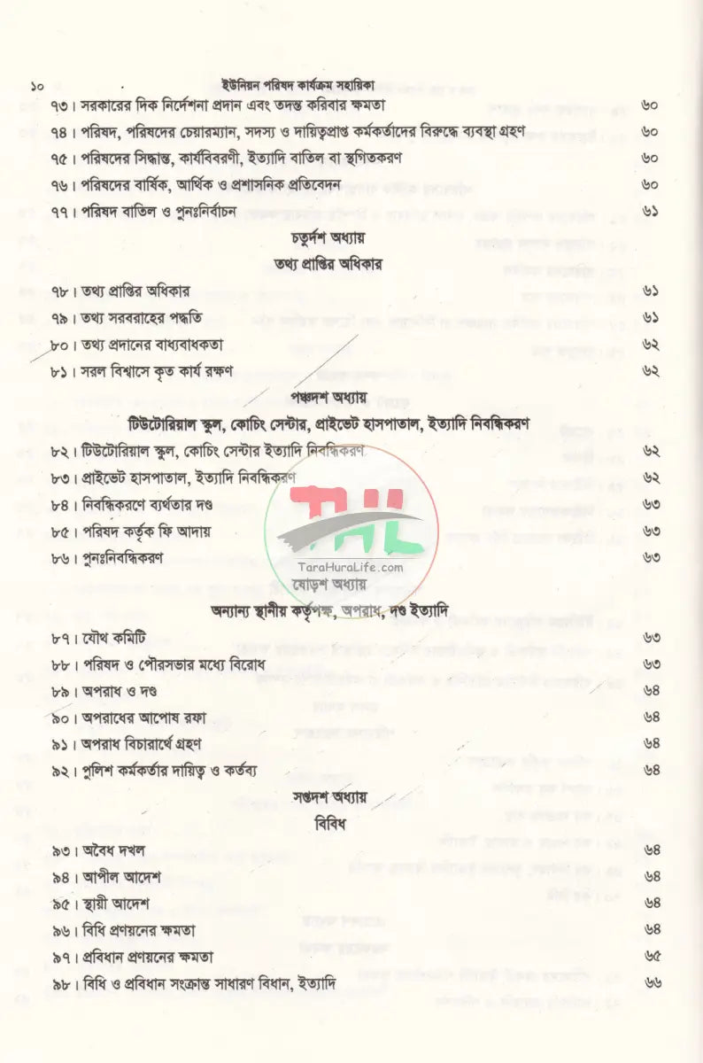 ইউনিয়ন পরিষদ কার্যক্রম সহায়িকা Law Books