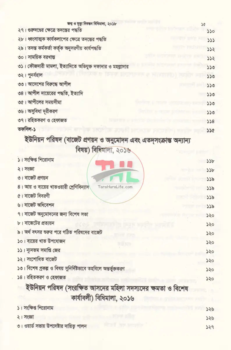 ইউনিয়ন পরিষদ কার্যক্রম সহায়িকা Law Books
