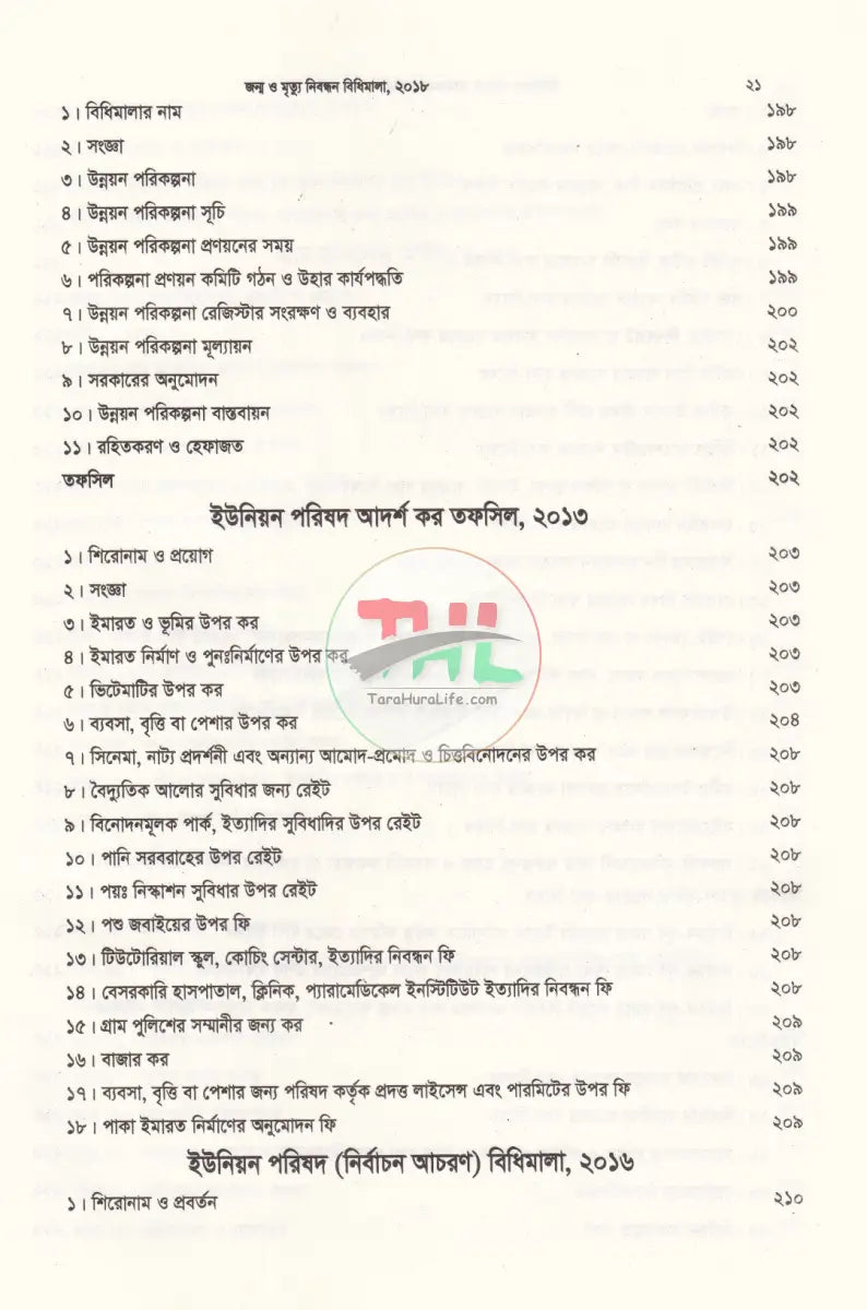 ইউনিয়ন পরিষদ কার্যক্রম সহায়িকা Law Books