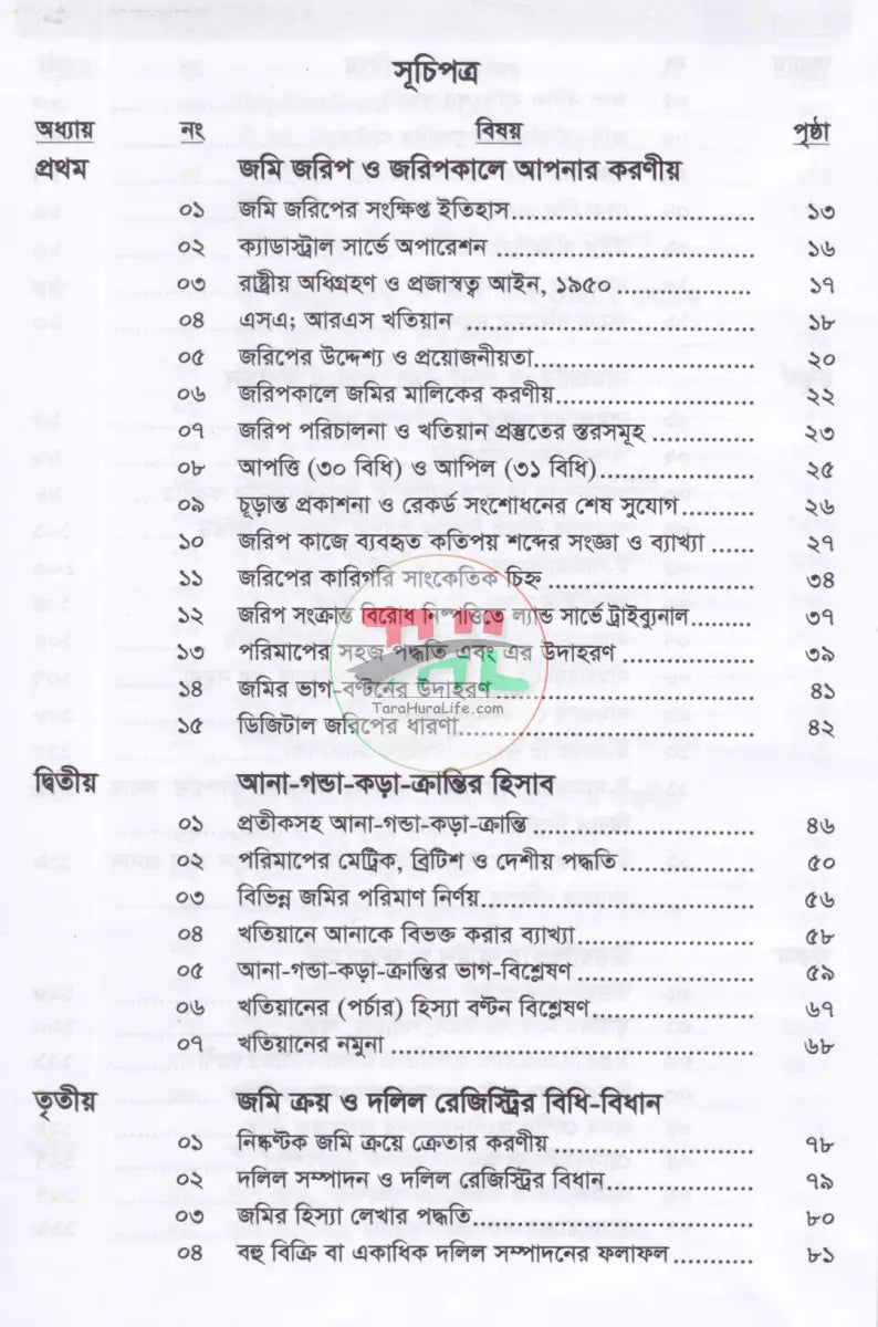 জমি জমার আইন ও আলোচনা Law Books