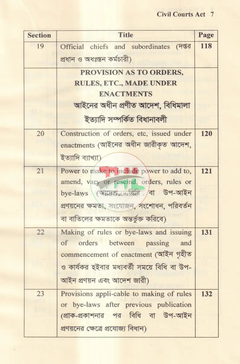 জেনারেল ক্লজেস অ্যাক্ট Law Books