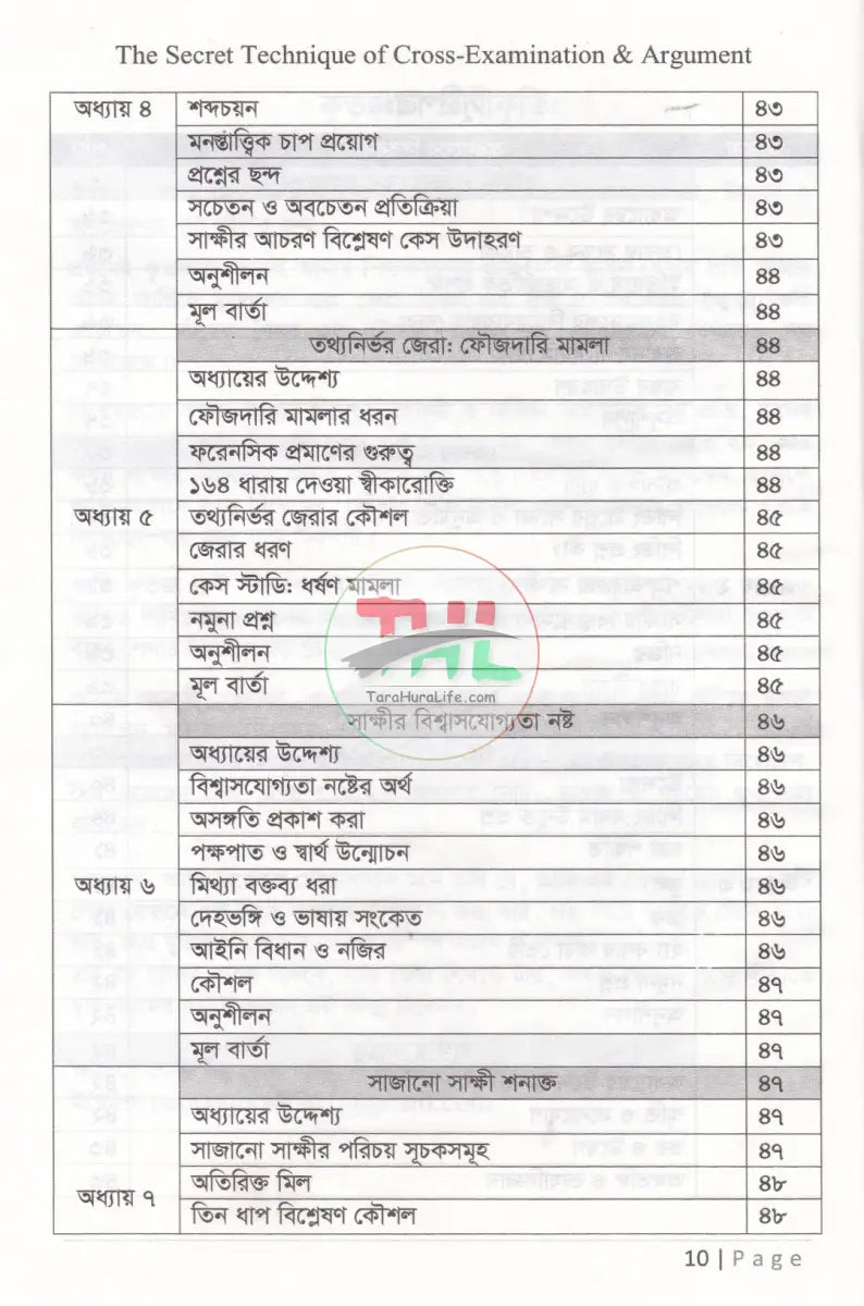 জেরার গোপন টেকনিক ও যুক্তিতর্ক Law Books