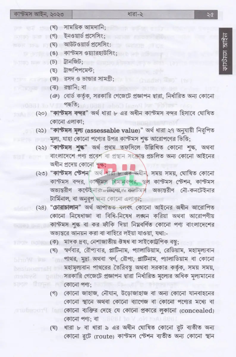 কাস্টমস আইন বিধি ও পদ্ধতি Law Books