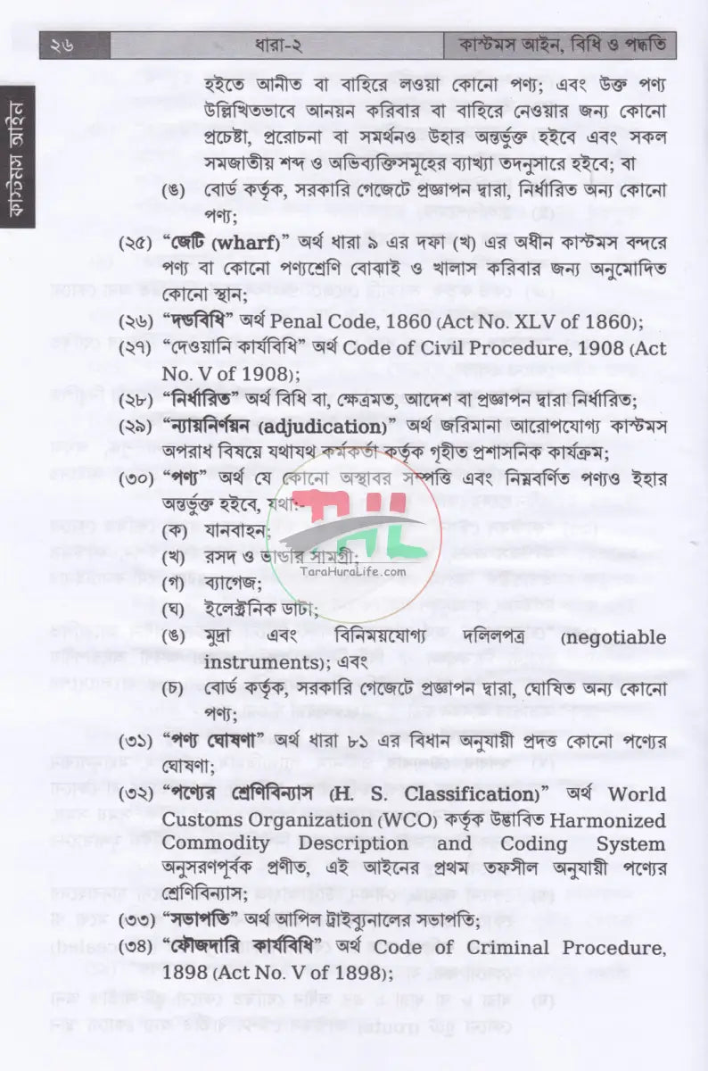 কাস্টমস আইন বিধি ও পদ্ধতি Law Books